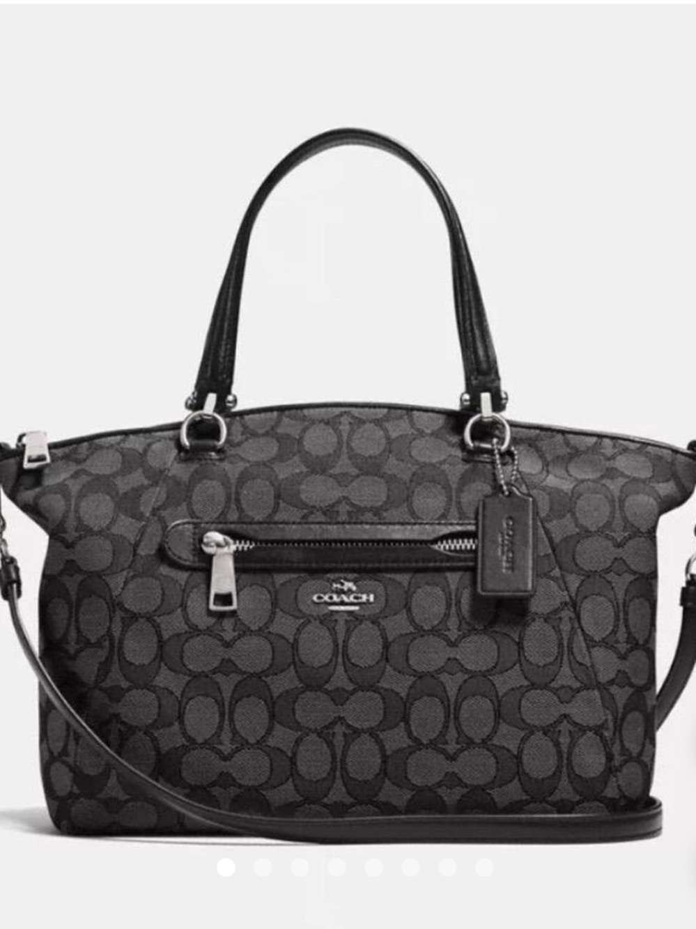 Coach Prairie Signature Jacquard Black Crossbody Bag